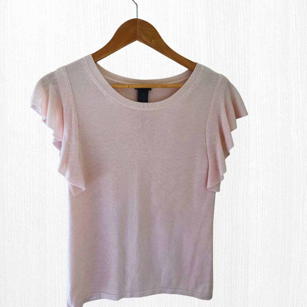 Anne Taylor Flutter Sleeve Top